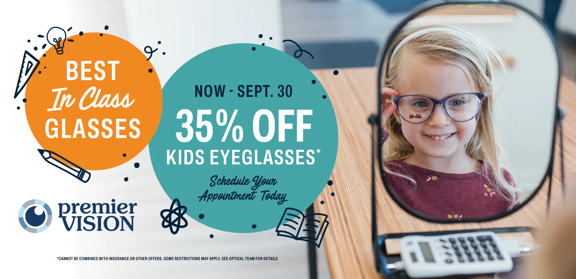 35% off kids eyeglasses